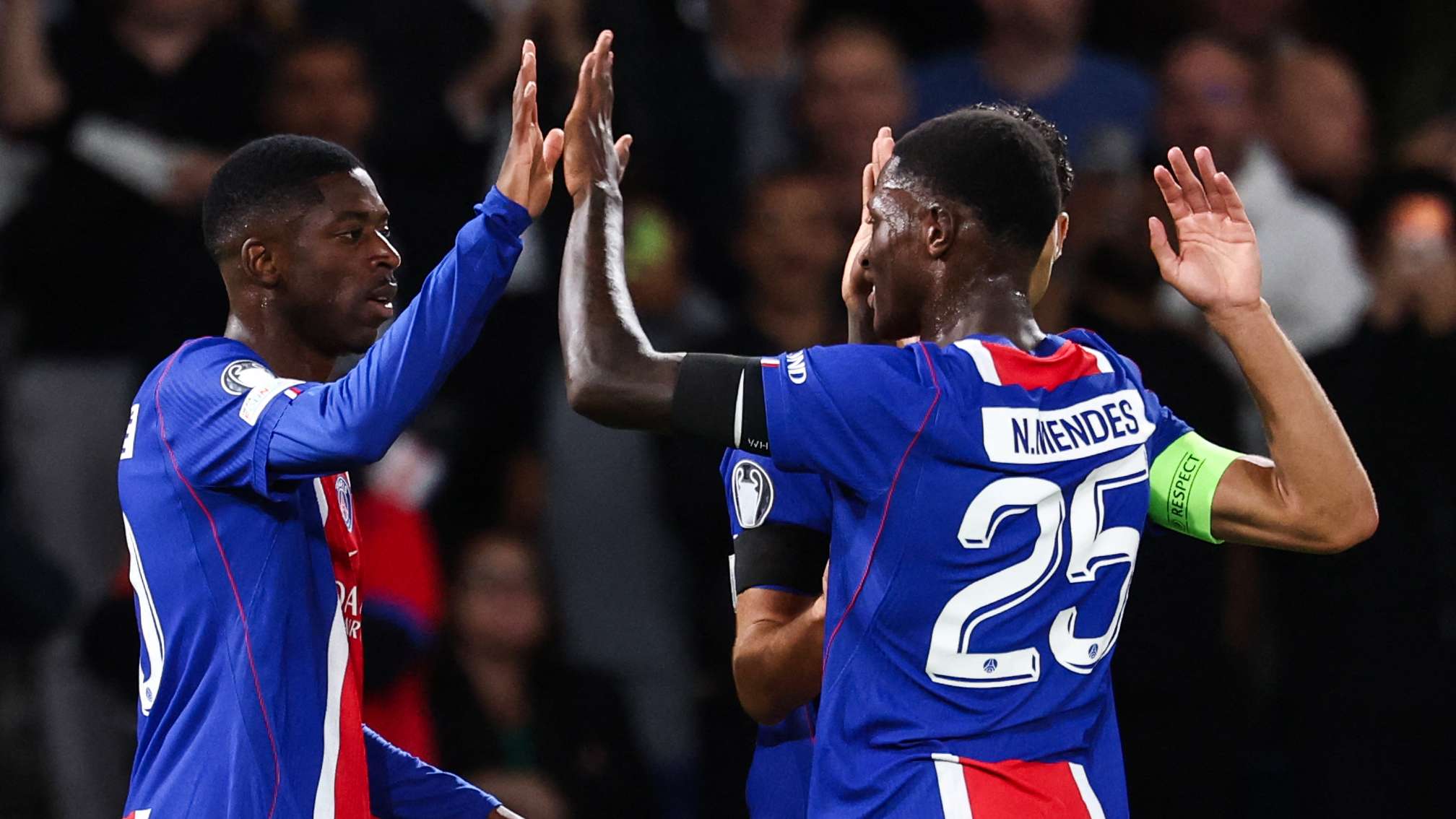 PSG ให้เวลาพักแก่ อุสมาน เดมเบเล่ และ นูโน เมนเดส ก่อนพลาดลงสนามในลีกเอิงนัดรีเทิร์น
